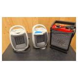 3 small eletric heaters