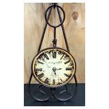 Rustic hanging wall clock