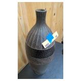Solid ceramic decorative vase 20" tall
