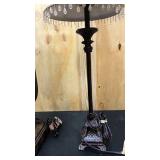 Two decorative table lamps both about 29" tall