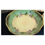 Rustic Vines hand painted serving bowl, and matching pasta bowls