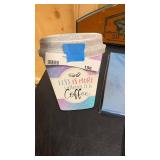 Set of 3 canvas prints, coffee dcor, and sit, talk, laugh wall art