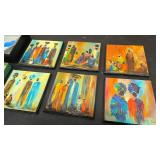 Handpainted South African coasters