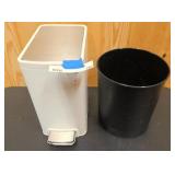 Small Hohler trash can, and Threshold waste basket