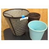 Rustic decorative waste baskets