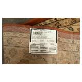 Brown and Tan Floral Rug 78"x114"