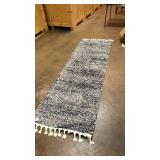 Blue shag runner 98"x 30"
