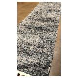 Blue shag runner 98"x 30"