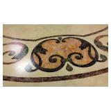 Solid Wood Large Round Decorative Dining Table 63"