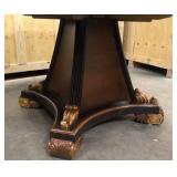Solid Wood Large Round Decorative Dining Table 63"