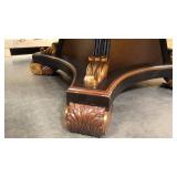 Solid Wood Large Round Decorative Dining Table 63"