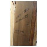 Antique curved glass curio cabinet