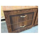 Vintage Burl Wood Italian Night stands