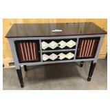 Hand painted accent cabinet