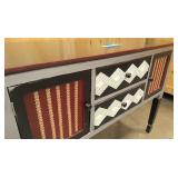 Hand painted accent cabinet