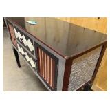 Hand painted accent cabinet