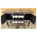 Hand painted accent cabinet