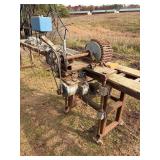 Heavy-duty wood sanding, Cleaning, de-barking, finish spraying on conveyor line designed for handling trim, rough sawn and smooth lumbe