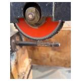 Wood spindle tenonizer. Commercial tenon cutting machinery for log furniture, timber framing, and handrail construction