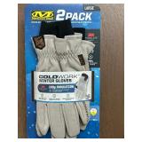 Mechanix Wear 2 Pack: Insulated Durahide Cold Work Winter Gloves - MSRP $30