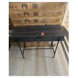 NEW - Walker Edison Minimalist Wood and Metal One Drawer Entry Table - MSRP - $240