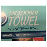 Pair of Premium Microfiber Beach Towels- 35 x70 - Compact, Lightweight, Quick Dry, Extra Absorbent - Sunset