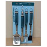 Char-Broil 4pc Comfort Grip Tool Heat-Resistant Grill Cookware Set