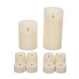 Holiday Style 10 Pack LED Candles, Assorted