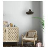 9.75" W 1-Light Mychele Bronze and Gold Metal Pendant Light