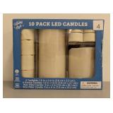 Holiday Style 10 Pack LED Candles, Assorted