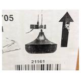 9.75" W 1-Light Mychele Bronze and Gold Metal Pendant Light