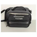 Titan by Arctic Zone Fridge Cold Molded Lunch Box with Ice Walls - Black/Silver