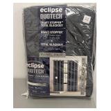 Eclipse 2-panel Absolute Zero Draft Stopper Brighton 100% Blackout Curtain Set - 104 In x 84 In