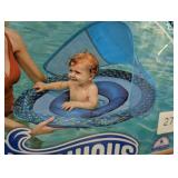 Swimways Sun Canopy Spring Float with Hyper-Flate Valve - Shark