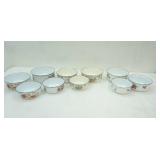Vintage Enamel Nesting Bowl Sets