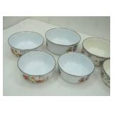 Vintage Enamel Nesting Bowl Sets
