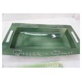 Vintage Ceramic Serving Trays; Modern Ceramic Fish Platter; Vintage Hand-Painted Bone China Plate