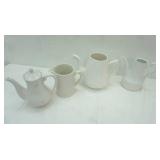 Vintage Ironstone Pitchers and Teapots (4ct)