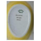 Ceramic Bird Figurine, Egg Trinket Box and Egg Stands