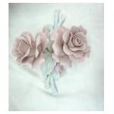 (3ct) Vintage Italian Capodimonte Porcelain Flower Arrangements