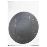 Vintage Reverse-Painted Floral Oval Mirror