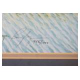 Vintage Print. "Morning Flight" by Ronald Logue. 1979