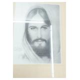 Framed Print of The Portrait of Jesus by John Aggeson Sr. (his interpretation of Bette Myers original)