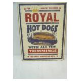 Retro-Style Advertising Sign Artwork (1ct) 16"x20"x1.5"