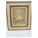 Vintage Framed Original Oil Painting. 16"x18"x1.5" Signed Pelbam