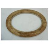 Vintage Wooden Ornate Oval Frame 24.5"x18.5"