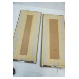 (2ct) Vintage Framed Crewel Embroidery Artworks.