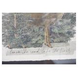 "Take the Trails" Paper Print by Ramsey Family. Wood Frame, matted, with glass