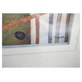 Pair of Framed Art Prints. "Sticks and Stones VIII" & "Sticks and Stones V" by Glenys Porter