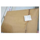 Vintage Framed Piece of Embroidered Textile. Pink & White Floral Motif.